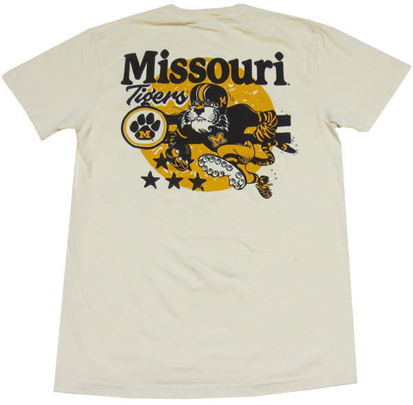 Missouri Football Tiger Ivory Tee