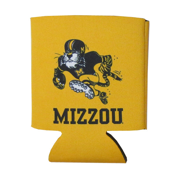 Mizzou Football Tiger Gold Can Coolie