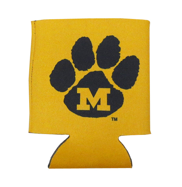 Mizzou Football Tiger Gold Can Coolie