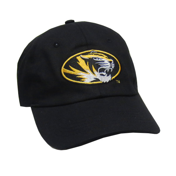 Oval Tiger Head Black Cap