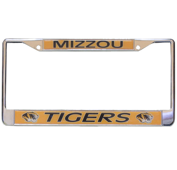 Mizzou Tigers Silver License Frame