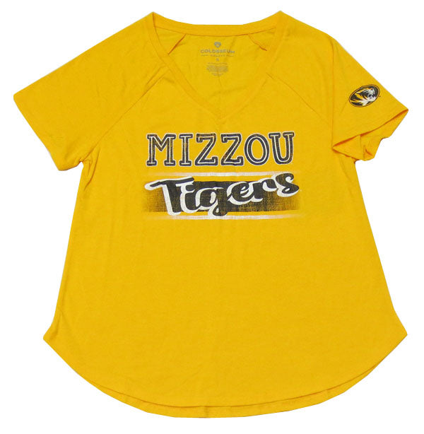 Missouri Tigers Draft Me Ladies V Neck T Shirt by Majestic