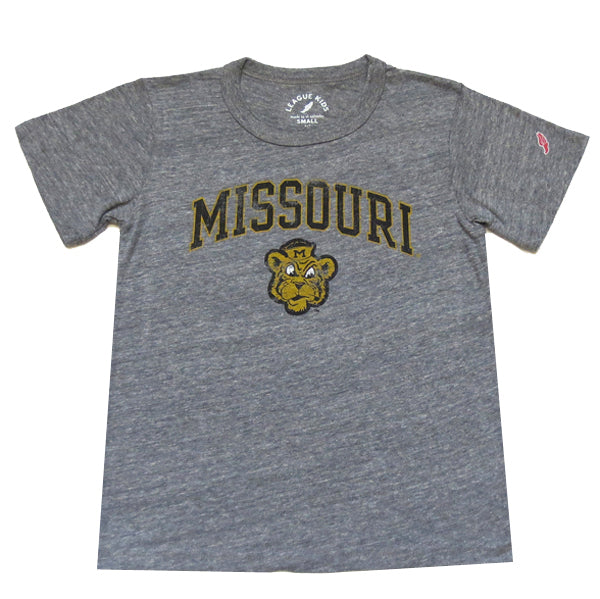 Youth Missouri Sailor Tiger Grey Tee