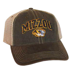 Arched Mizzou over Tiger Trucker Cap