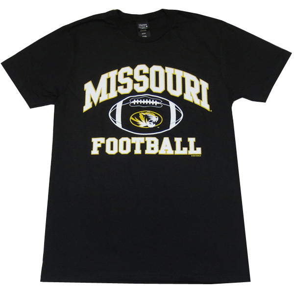 Missouri Football Black Tee