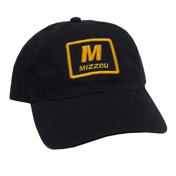 Slant M over Mizzou Black Cap