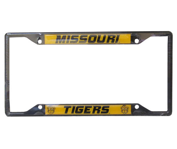 Missouri Tigers w/ Sailor Tiger Black License Frame