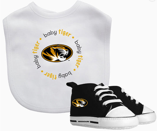 Missouri Tigers 2 piece Baby Gift Set