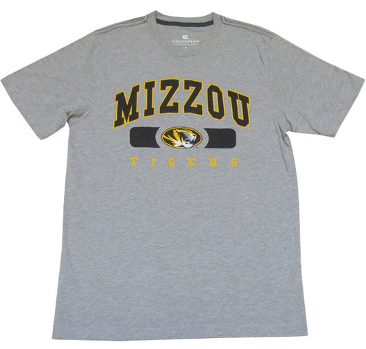 Arched Mizzou Grey Tee by Colosseum