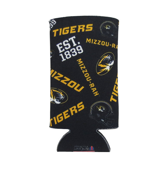 Mizzou Scatter Design Slim Can Coolie