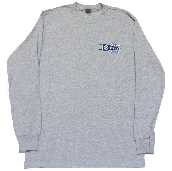 SEC 'Home Means More' Grey LS Tee