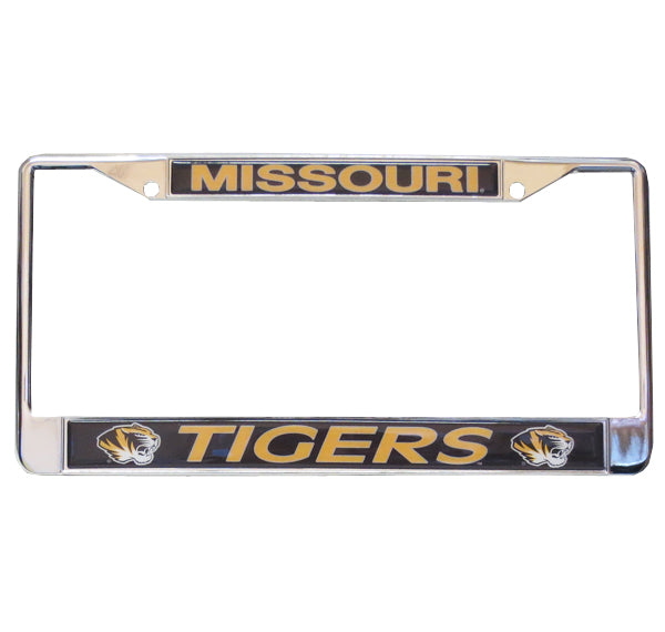 Missouri Tigers Silver License Frame