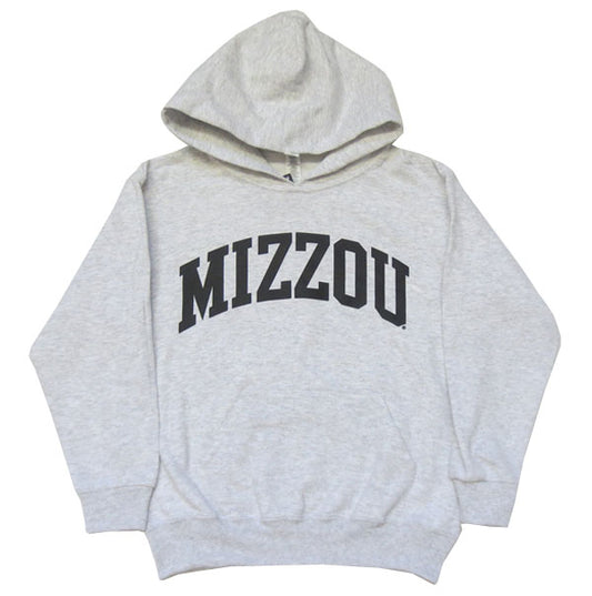 Youth Arched Mizzou Ash Grey Hood