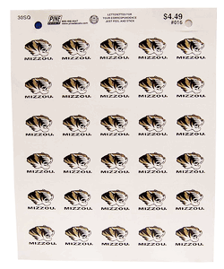 Tiger over Mizzou Sticker Sheet