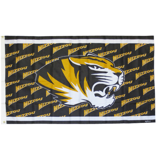 Tiger Head/Scatterprint Mizzou Flag