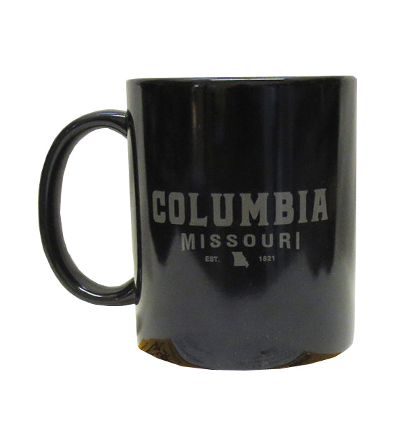 Columbia, MO Black Coffee Mug